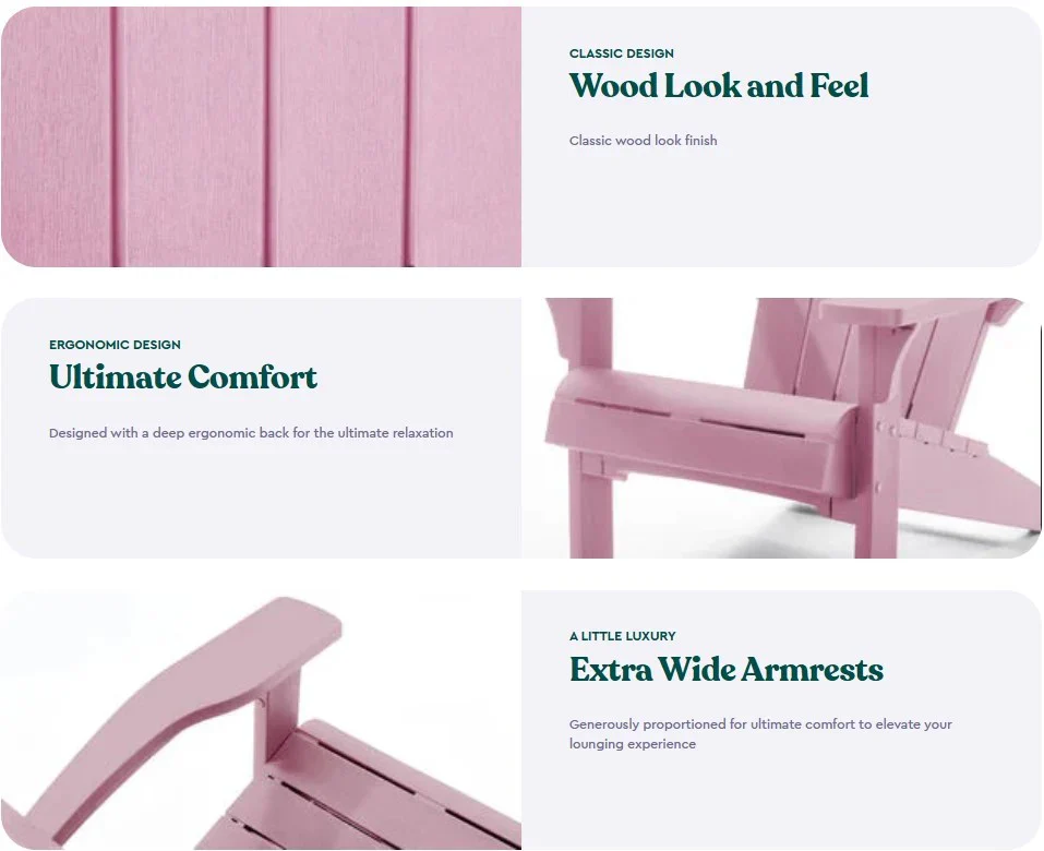 Alpine Adirondack Chair - Pink - Image 4