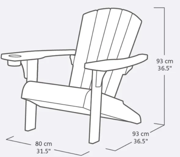 Alpine Adirondack Chair - Silver Sage - Image 9