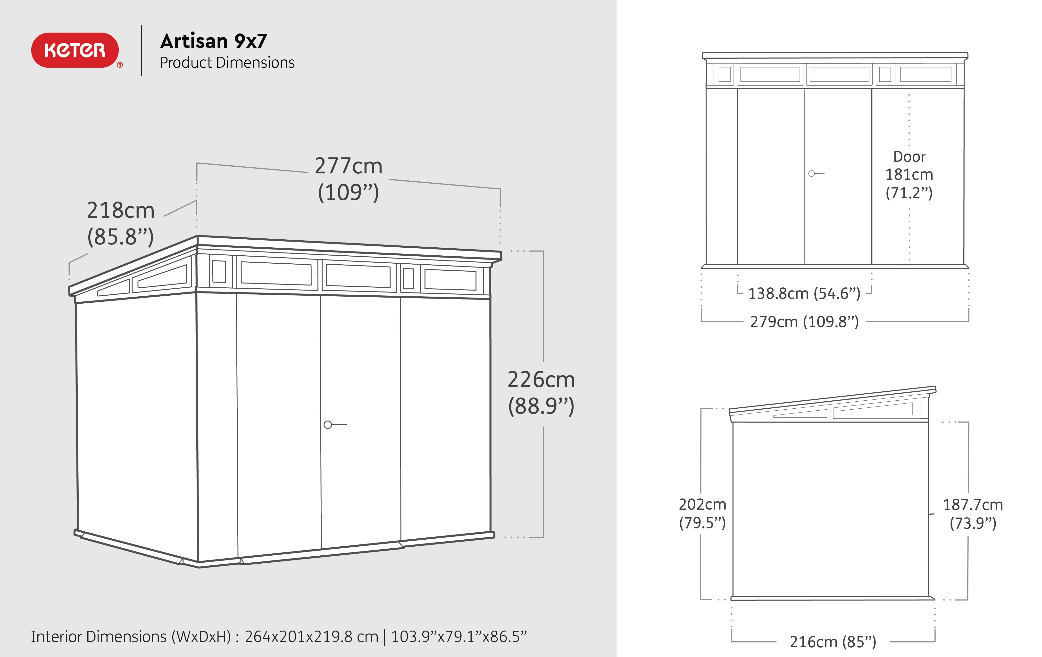 Artisan 9x7 Shed 2.79m x 2.16m - Image 14