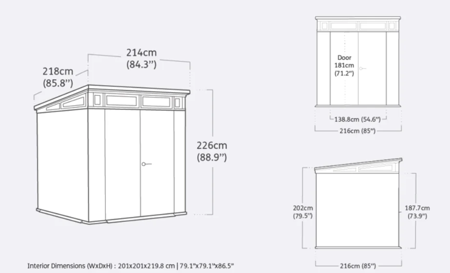 Ashwood 7x7 Shed 2.16m x 2.16m - Signature Collection - Image 14