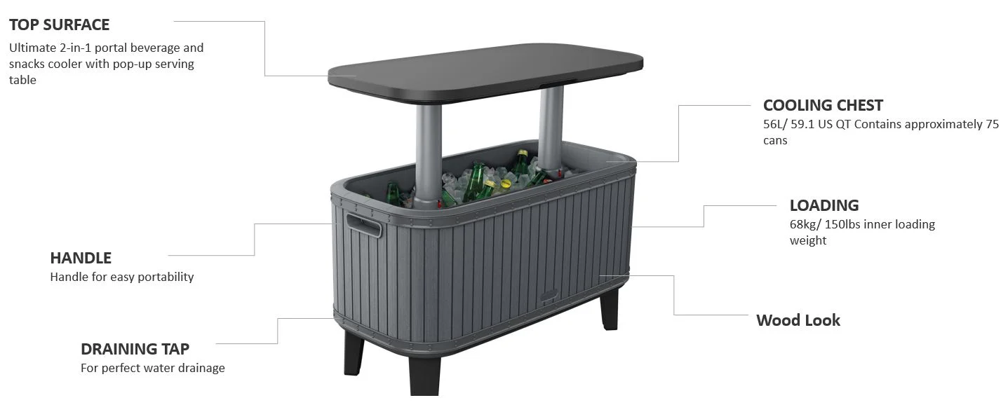 Bevy Bar Cooler Box - Wood - Image 11