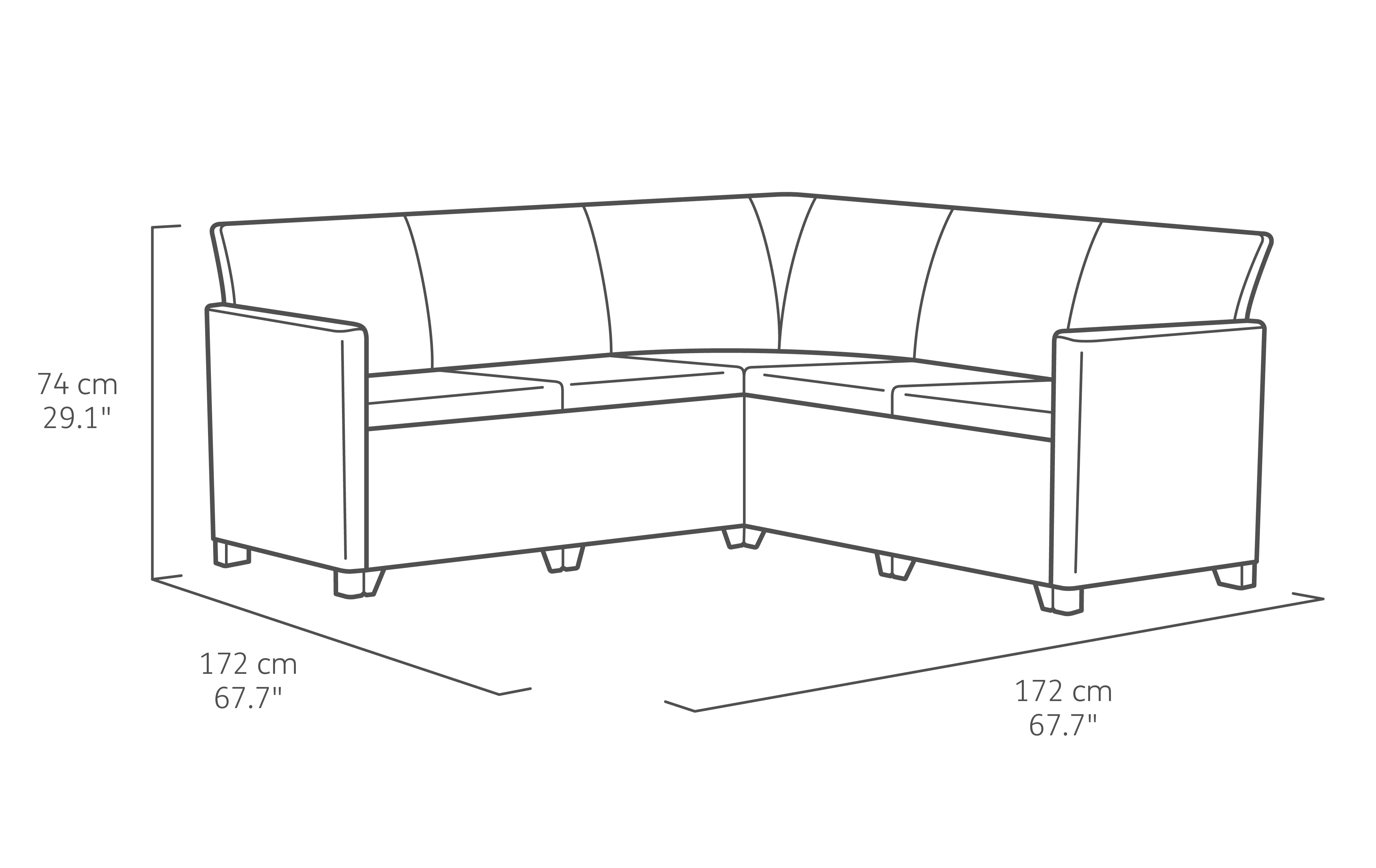 Claire 5 Seat Corner Set - Image 6