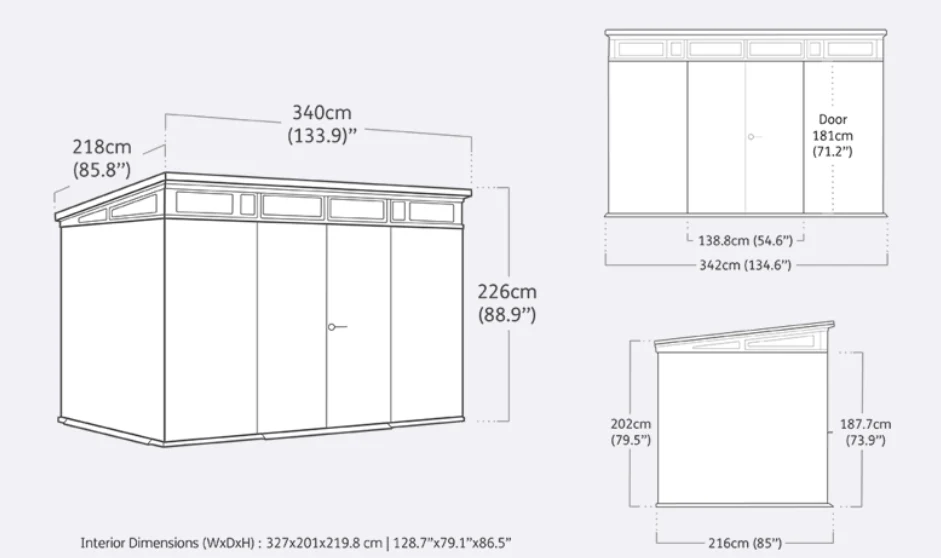 Cortina 11x7 Shed 3.42m x 2.16m - Image 16