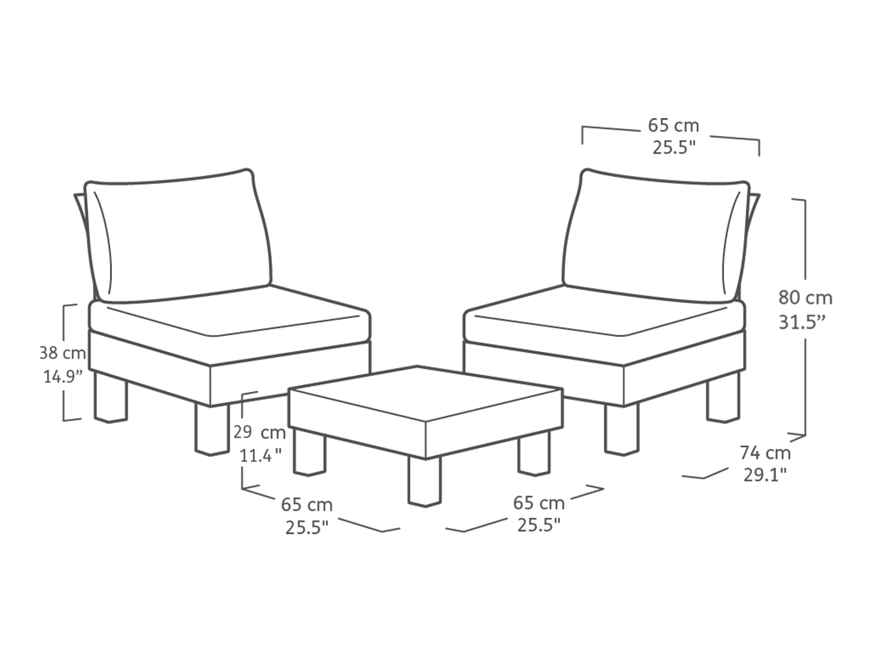 Elements 2 Seater + Table - Image 30