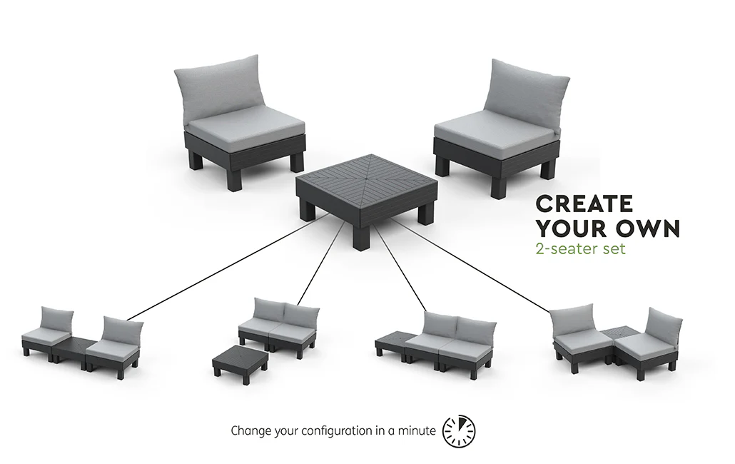 Elements 2 Seater + Table - Image 6