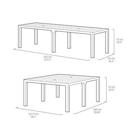 Julie Double Table and 8 Eva Chairs - Image 10