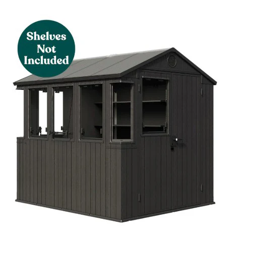 Keter Potting Shed 6x8 - Graphite 1.9m x 2.44m - Image 4