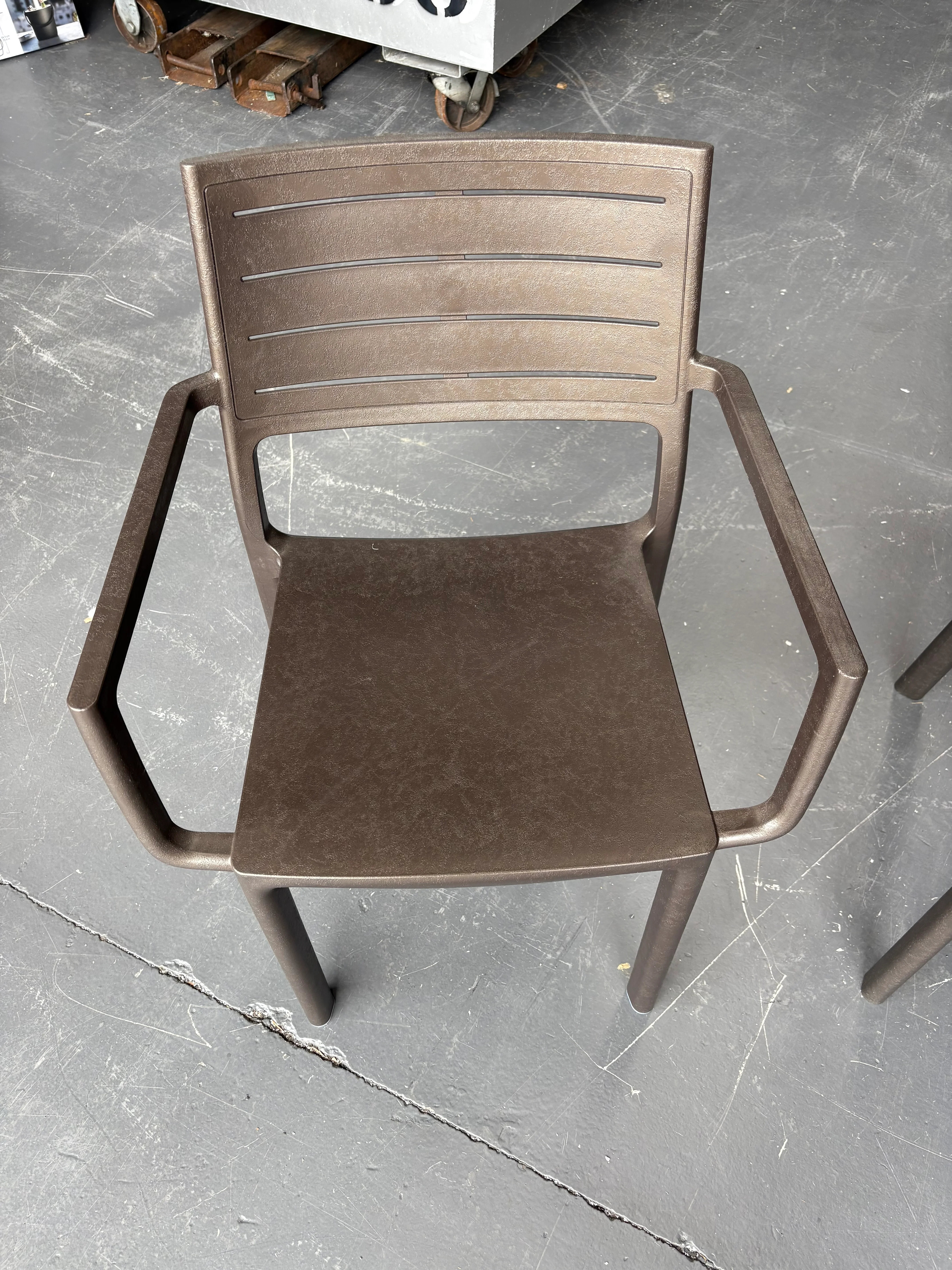 Metaline Metal Look Dining Chair Set of Three - 2ND - Image 4