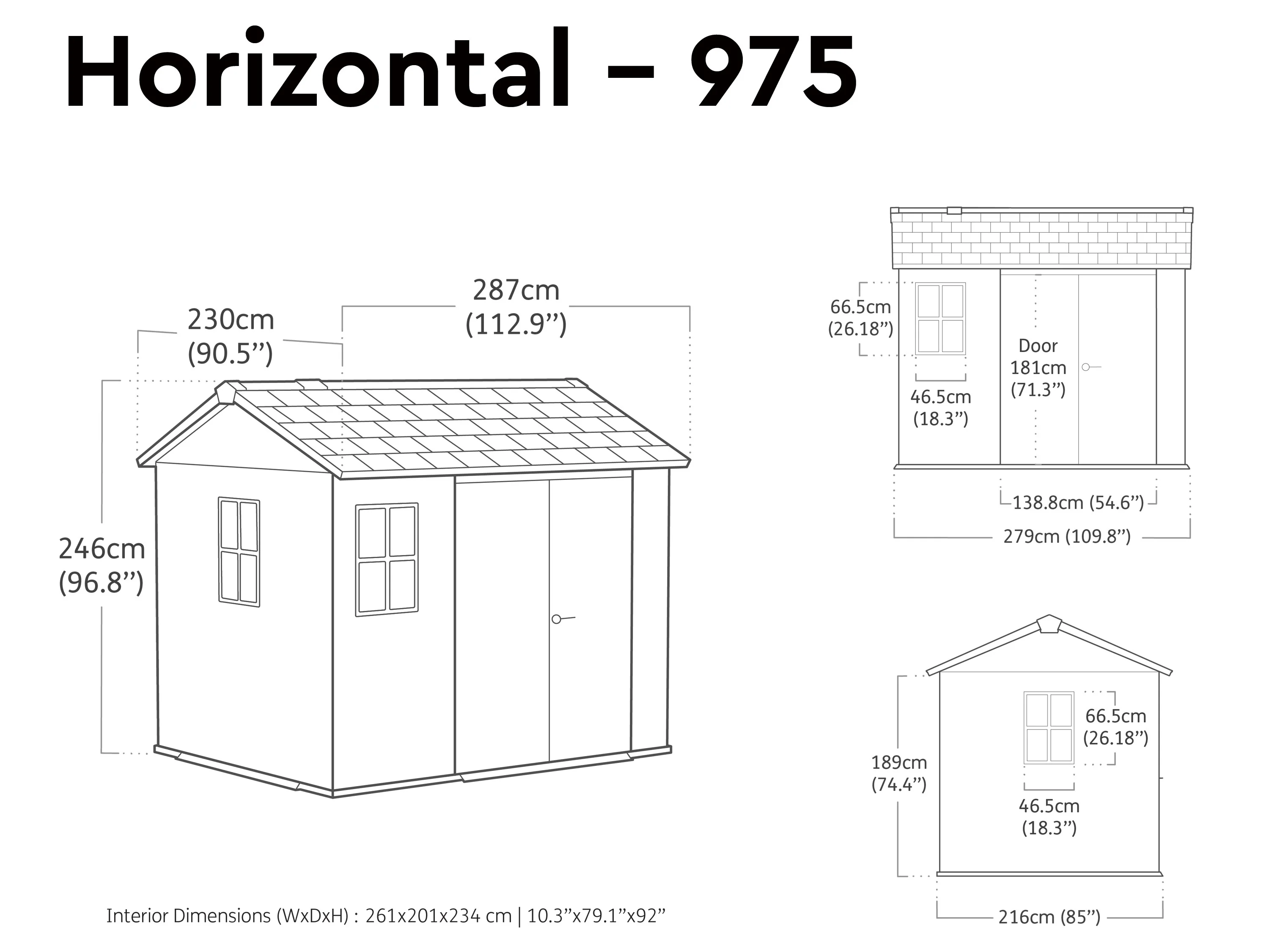 Newton Plus 759 Shed - Grey 2.1m x 2.79m - Image 18