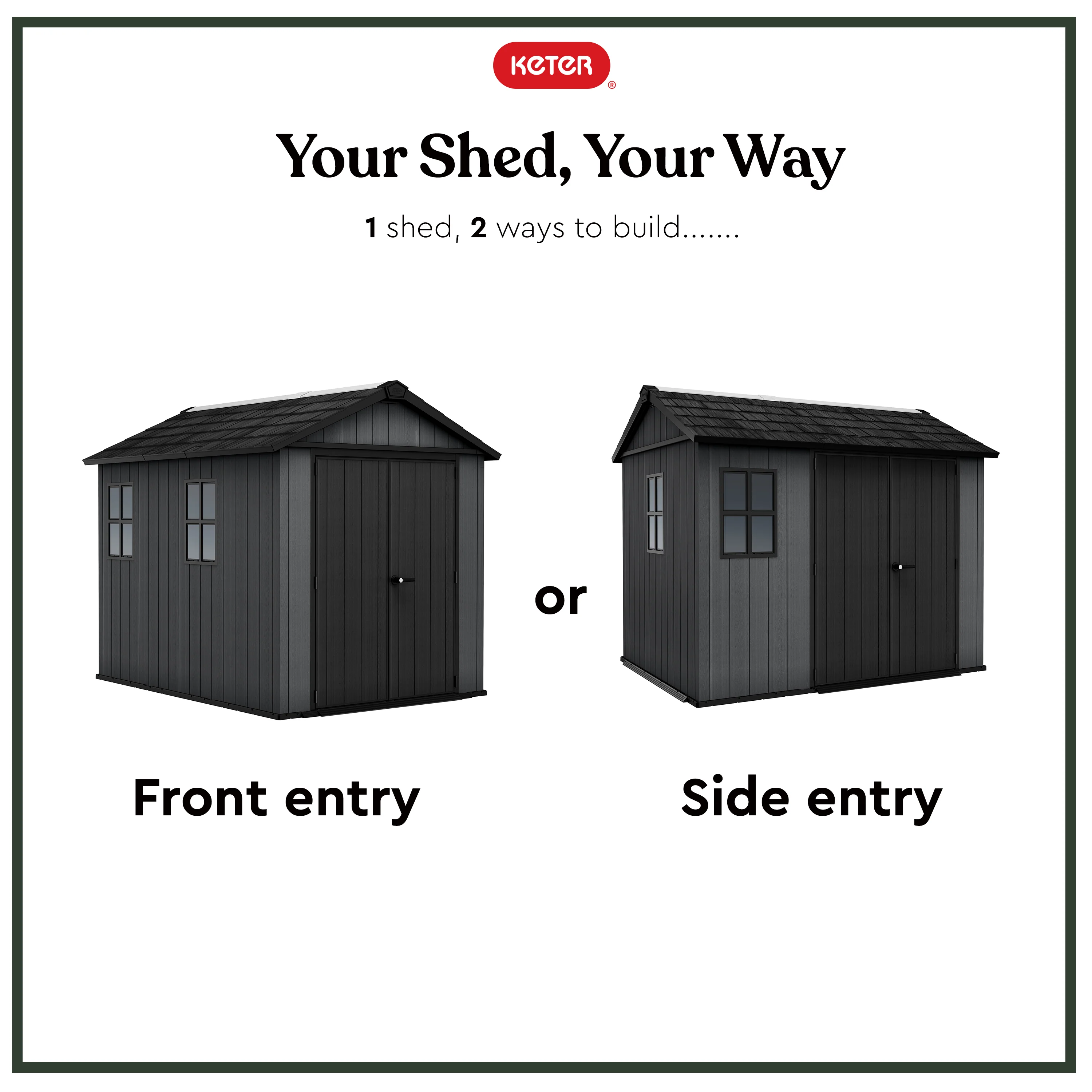 Newton Plus 759 Shed - Grey 2.1m x 2.79m - Image 3