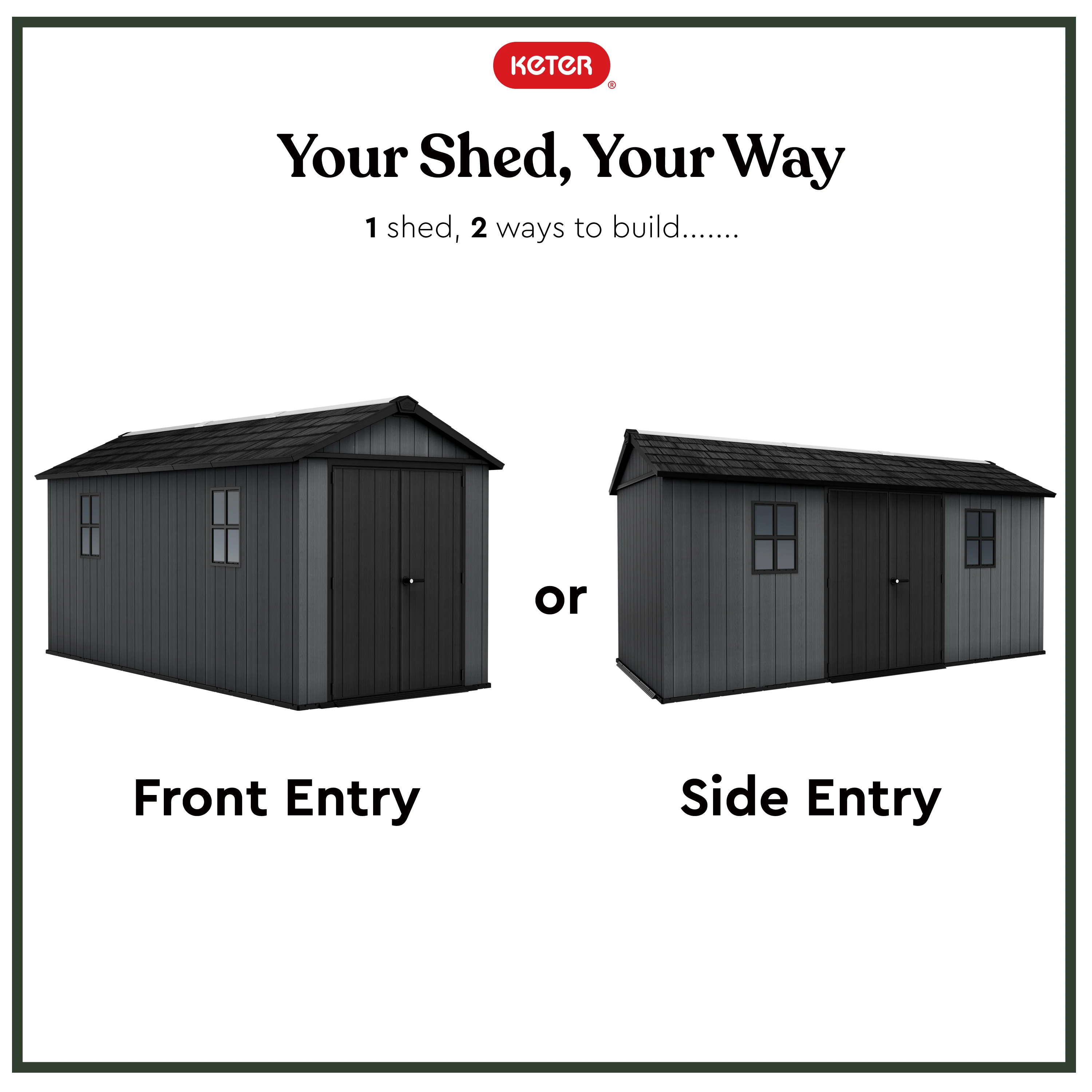 Newton Plus 7515 Shed - Grey 2.1m x 4.68m - Image 3