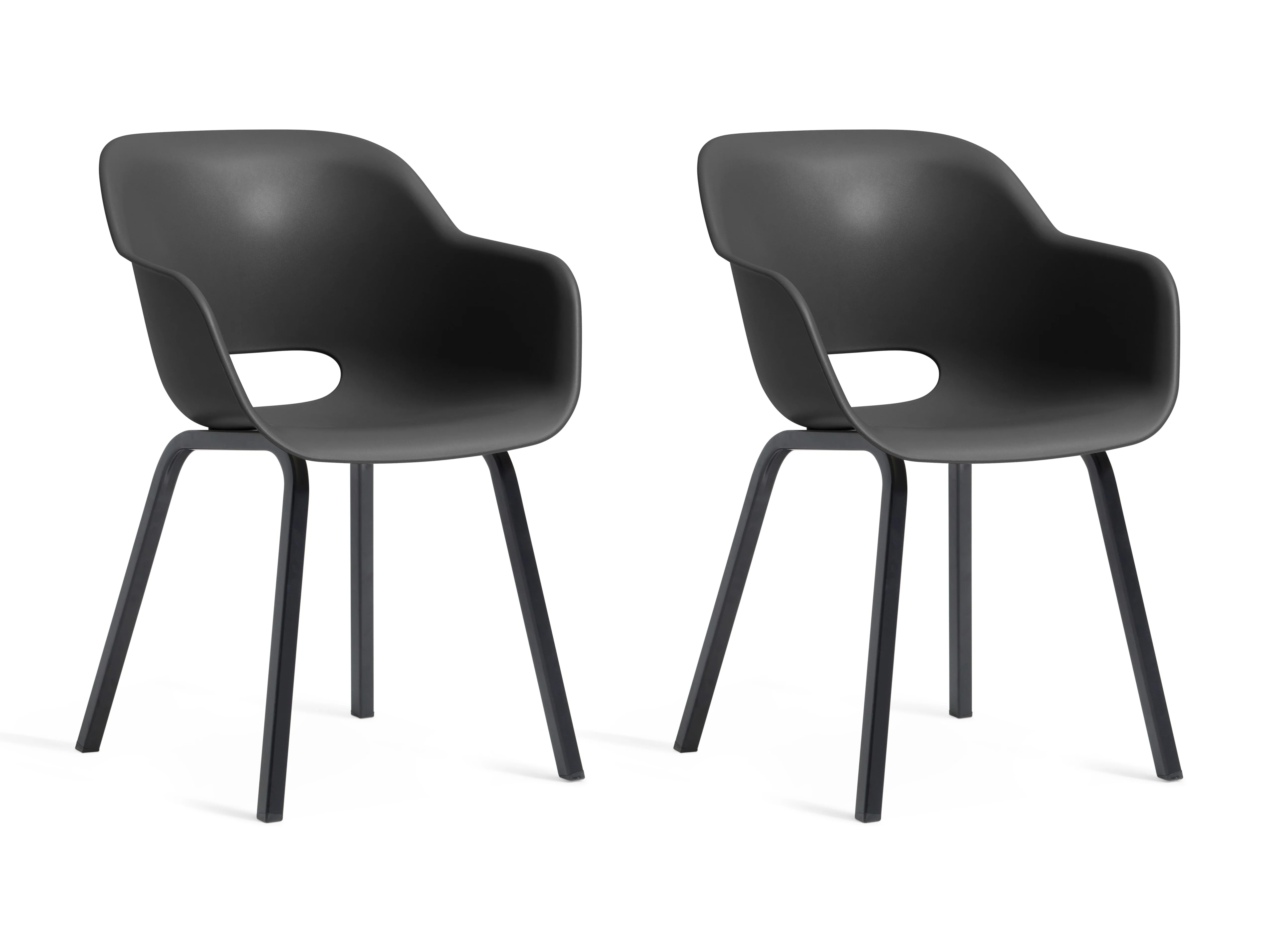 Noa Cup Chair - Twin Pack - Graphite - Image 8