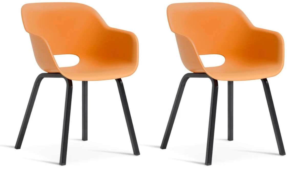 Noa Cup Chair - Twin Pack - Terra Orange - Image 5
