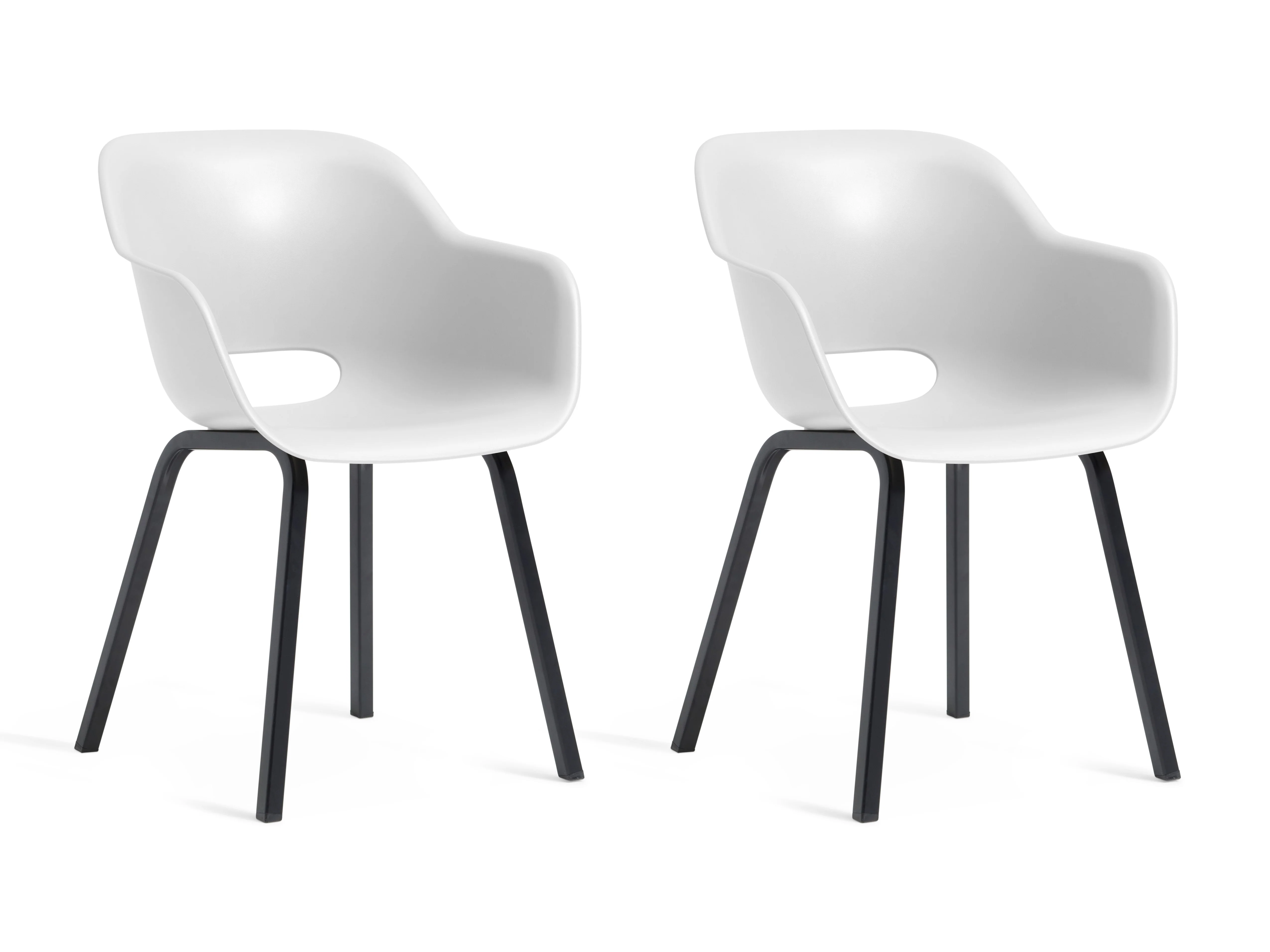 Noa Cup Chair - Twin Pack - White - Image 6