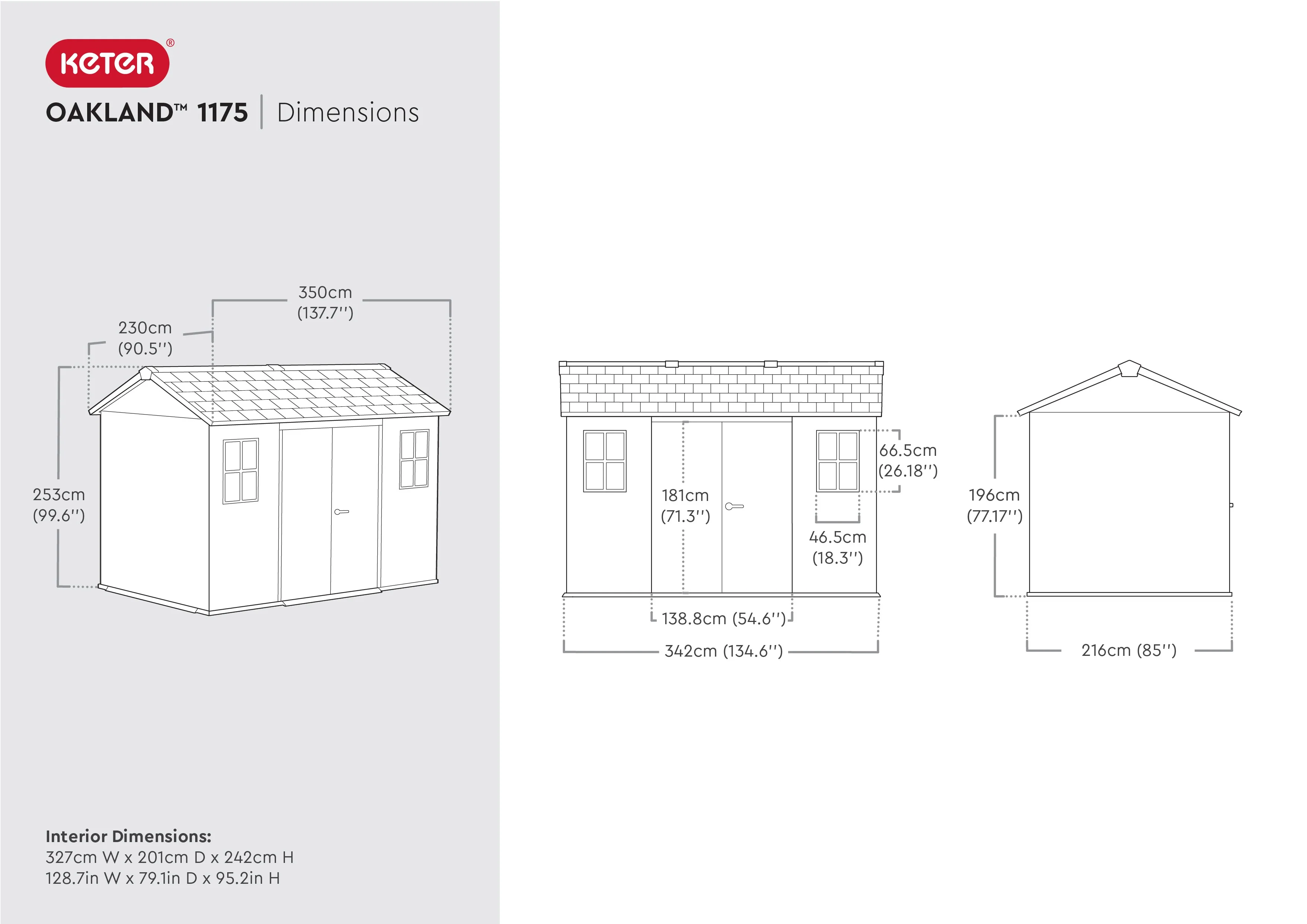 Oakland 1175SD My Shed 3.42m x 2.16m - Image 14