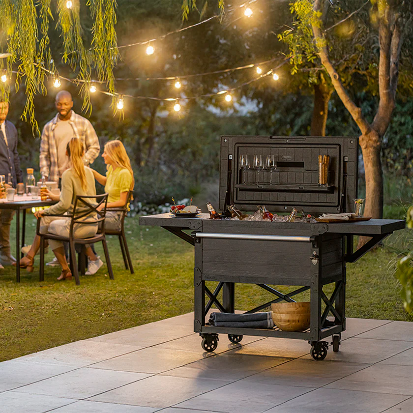 Patio Cooler and Beverage Cart - Image 5