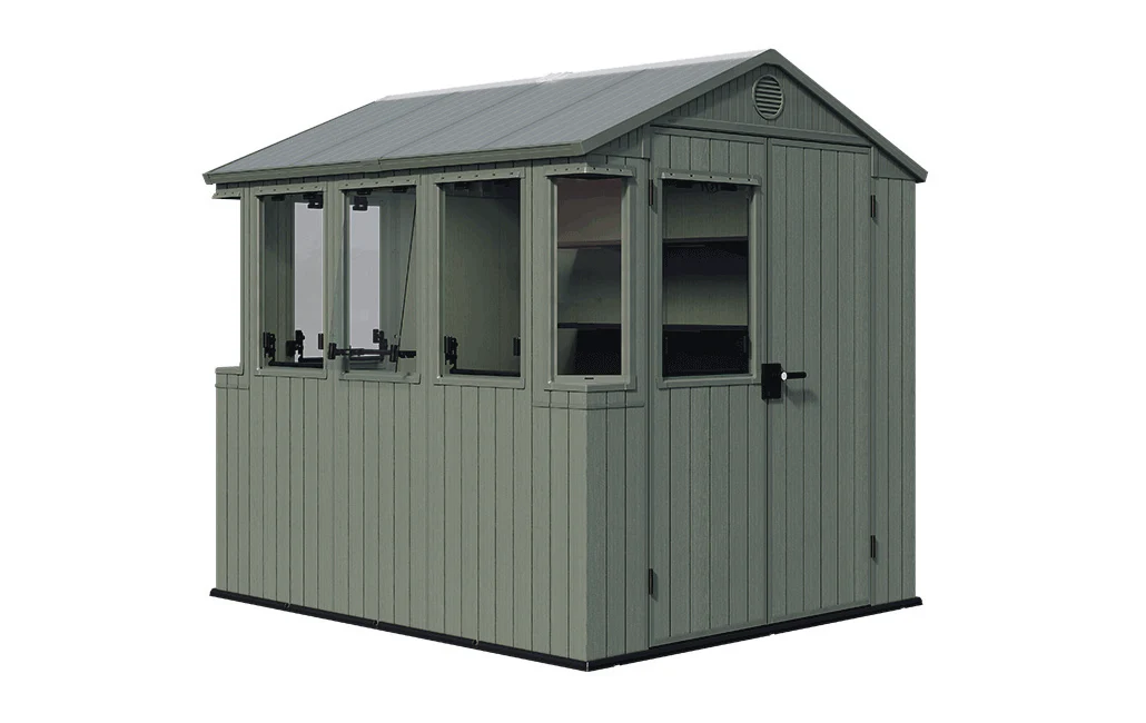 Keter Potting Shed 6x8 - Green 1.9m x 2.44m - Image 13
