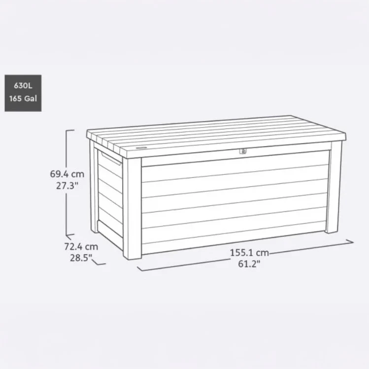 Signature 630L Deck Box-Rosewood - Image 8