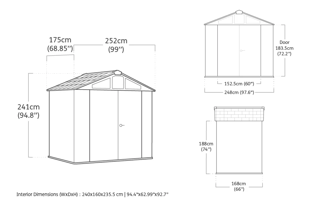 Stronghold 8 x 6 Shed 2.48m x 1.68m - Image 8