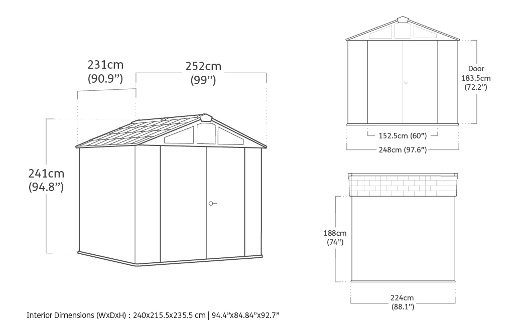 Stronghold 8 x 8 Shed 2.48m x 2.24m - Image 7