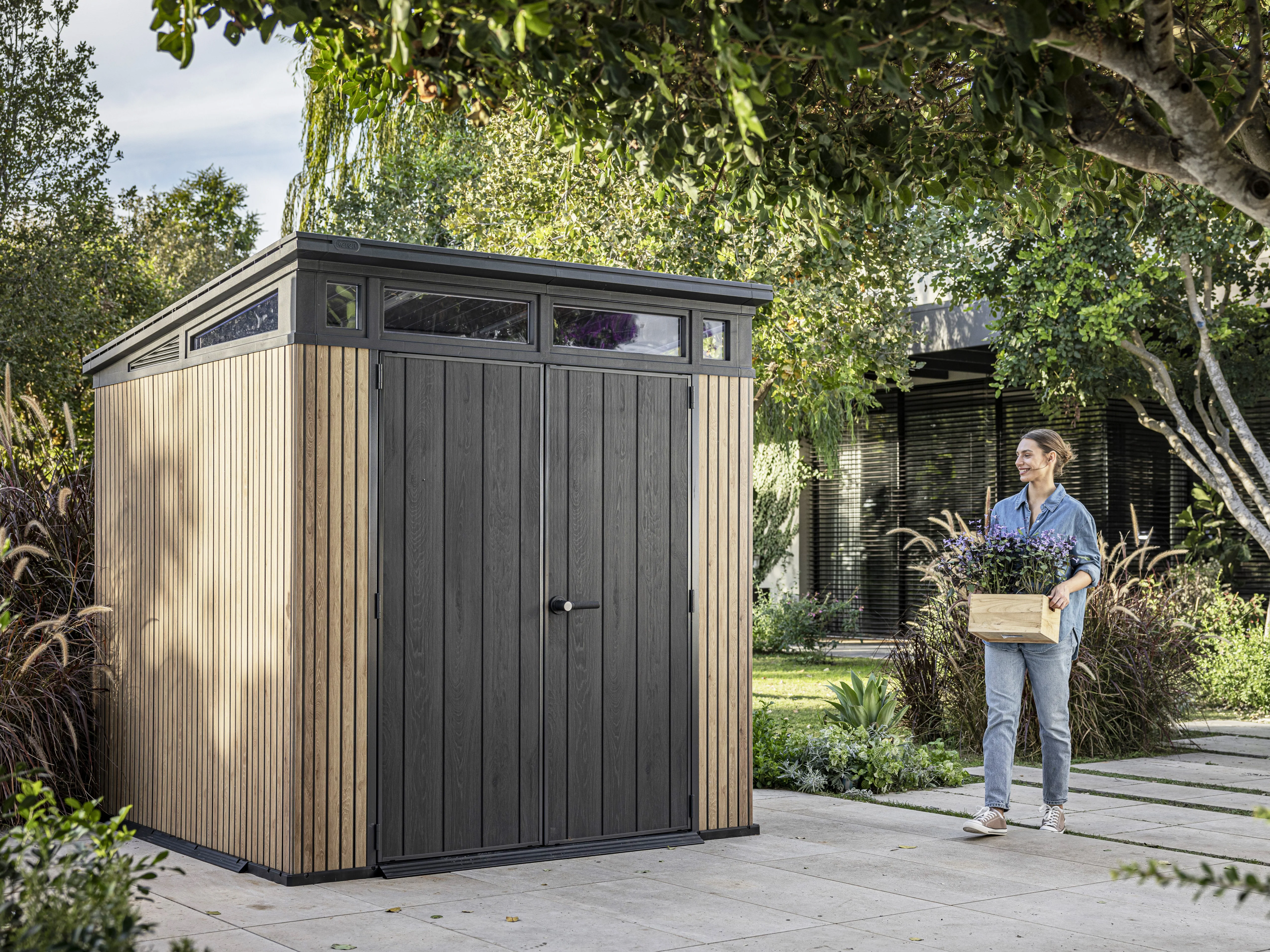 Venetian Shed 7x7 Brown 2.16m x 2.16m - Signature Collection - Image 3