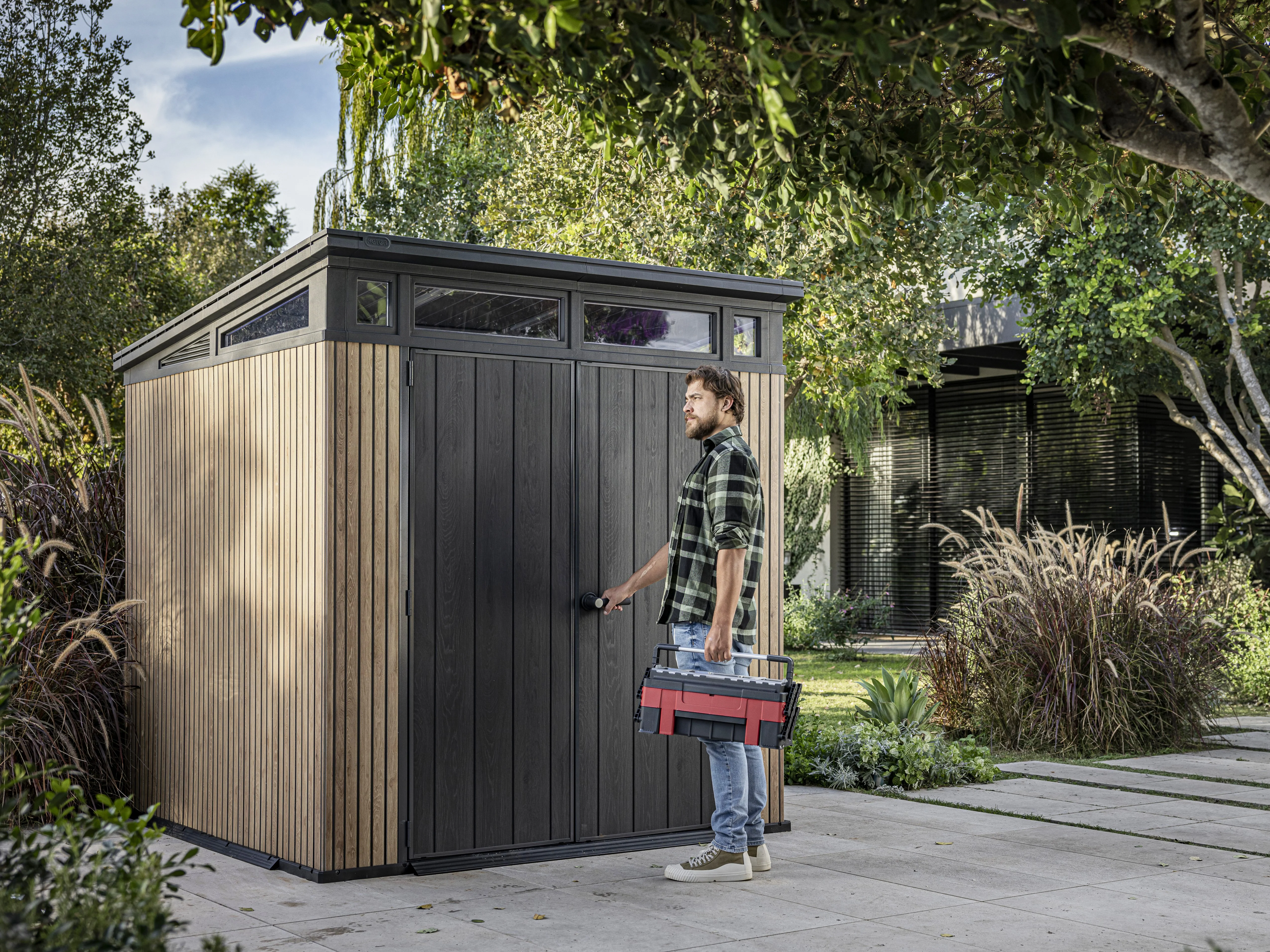 Venetian Shed 7x7 Brown 2.16m x 2.16m - Signature Collection - Image 4